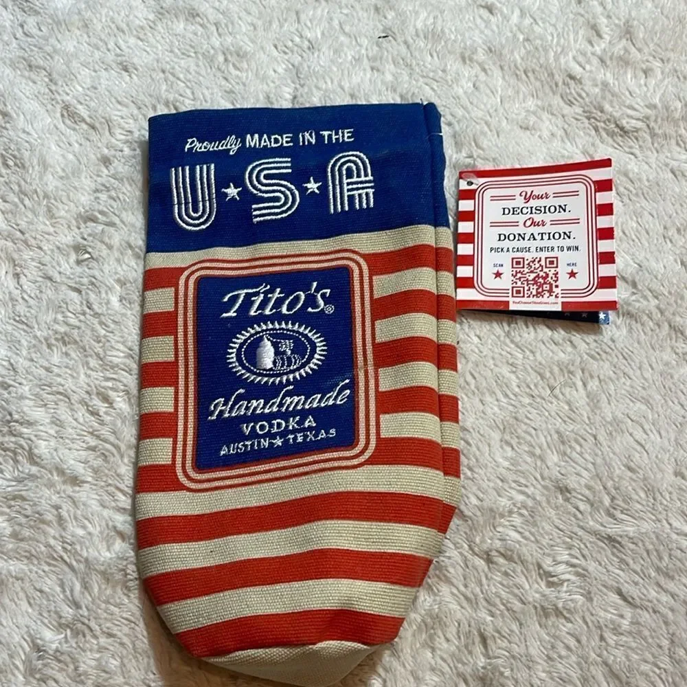 Tito’s bottle cover bag nwt